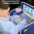 MENZOKE Car Seat Tray for Kids with Educational Drawing Board, Tablet Holder & Cooler Cup Holder, Essential for Car