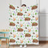 Woodland Animals Floral Baby Blanket 30x40 - Soft Warm Receiving Blankets for Boys Girls, Bear Bunny Hedgehog