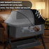 WANRU 2-Way Bassinet Mosquito Net Cover - Half-Blackout Mosquito Net for Baby Crib & Bedside Sleeper, Breathable Crib