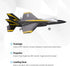 FX635 2 2.4Ghz 3 GoolRC RC Airplane, Channel RC Plane, Remote Control Airplane, Ready to Fly Foam Glider with Axis