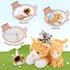 Muiteiur 4 Piece Cats Stuffed Animals - 15.7 inch Mom Plush Cat with 3 Kittens in Zipper Pouch, Cute Gift