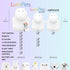 Lumipets Remote Control Silicone Night Light - Hippo Design with 9 Soft Colors & Sleep Timer for Kids