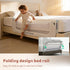 Lavilefora 59in Bed Rail for Toddlers, Folding Toddler Bed Rail Guard with Reinforced Anchor System & Sturdy Metal