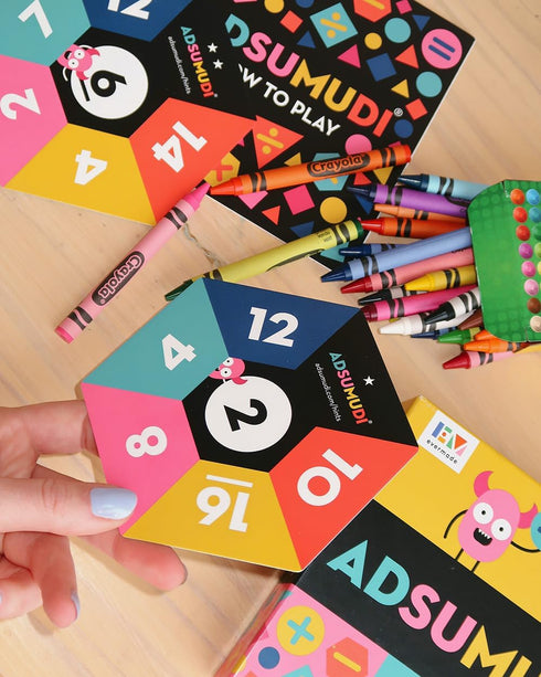 Adsumudi Math Game - Fun Smart Game for Kids to Practice Multiplication, Division, Addition and Subtraction, Ages 8-12