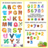 52 Pack Magnetic Letters Numbers Fridge Magnets for Toddlers, Animal ABC Cardboard Magnets for Educational Toys