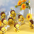 24 Pcs Stuffed 5 Inch Honey Bees Plush, Soft Bee Decor for Birthday Party Decorations, Gift Supplies, Keychain DIY