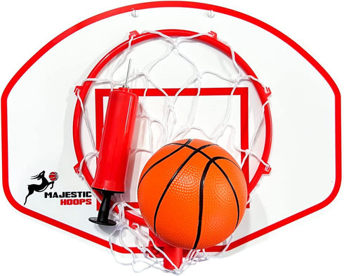 Mini Basketball Hoop - Indoor Durable Plastic Basketball Hoop for Kids and Adults - No Assembling, Premium Game with
