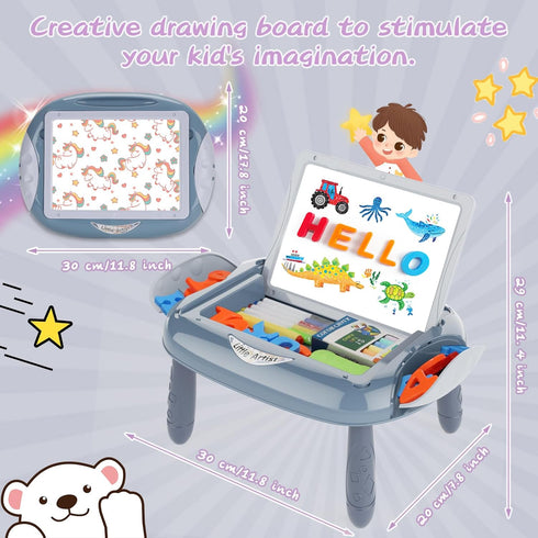 1-2 MAYESAR Magnetic Board for Kids, Year Old Boy Gifts with Magnetic Letters and Numbers, Toddler Easel for Boy