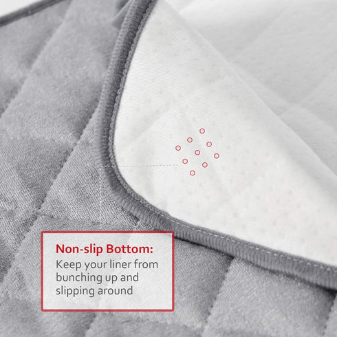Non-Slip Diaper Changing Pad Liner, Waterproof Terry Mat, Quilted Absorbent Bassinet Liners, 3 Pack 13"x 26"