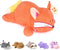 Onsoyours Original Red Wheat Fox Weighted Stuffed Animal, Cute Weighted Positive Fox