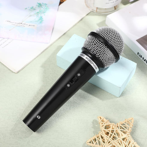IMIKEYA Kids Microphone, Pretend Play Plastic Microphone for Birthday Favors, Costume Prop
