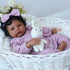 18 Inch Set 3+ WOOROY Realistic Reborn Baby Dolls Black Girl African American Newborn Doll, Lifelike Real Life