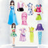 Magnetic Dress Up Paper Doll, Magnet Princess Dress Up Dolls for Girls Ages 4-7, Travel Activities Set