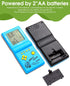 3.5-inch Retro Brick Game Console - 80s/90s Building Block Game with 23 Classic Games, Nostalgic Puzzle (Blue)