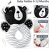 Joyreal High Contrast Baby Toys for Newborn, Black and White Baby Sensory Toys with Car Seat Toys,Infant Toys