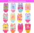 25 Pcs 5.3 Inch Doll Clothes Suitcase Accessories, 4 Dresses, 3 Tops, 3 Swimsuits, 1 Luggage, 3 Shoes, 11 Travel