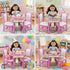 18 Inch Set 2 Emily Rose Wish Crown Doll Dining Wooden Table & Chairs for American Girl Dolls | Premium Dollhouse