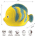 CaaOcho Pure Natural Rubber Bath Toy - La The Butterfly Fish Baby Toy, Hole Free, BPA Free for Infants