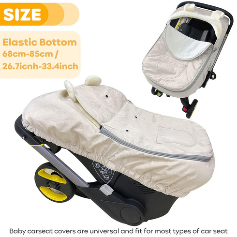 Cozy Car Seat Cover Baby Carseat Covers,Car Seat Covers for Babies Winter,Universal Infant Car Seat Canopy Shield