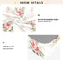 CZXW 52" 28" Pink Roses Stripes Crib Sheets Fitted x Natural Cotton Soft & Breathable for Baby Crib Mattress