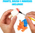 Air Dough: Multicolor, Ultra Light, Non-Toxic Modeling Clay in Resealable Bag with Sculpting Tool & Paint