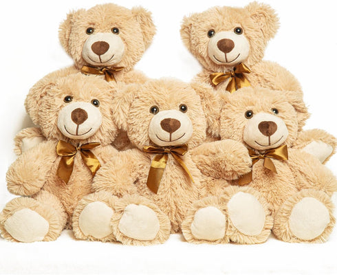 5 Pack Teddy Bears Bulk 13.5 inich Teddy Bear Stuffed Animal Baby