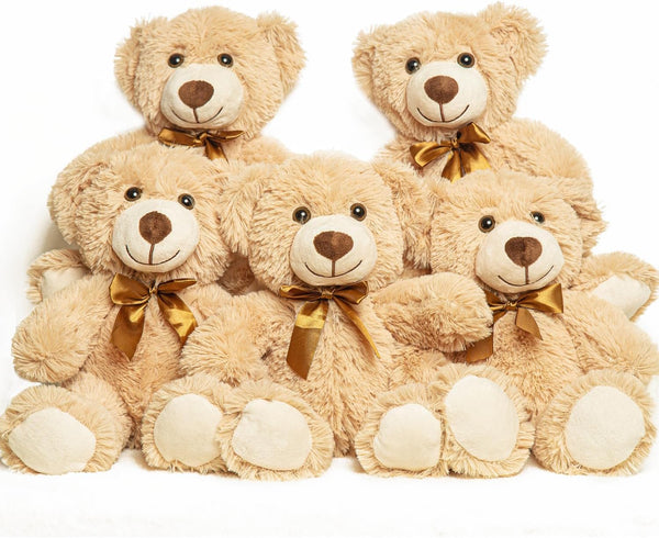5 Pack Teddy Bears Bulk 13.5 inich Teddy Bear Stuffed Animal Baby
