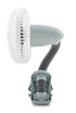 O2COOL 4 Inch Clip On Stroller Fan, Portable Battery Operated for Outdoor, Car Seat, and Baby Crib (Grey)