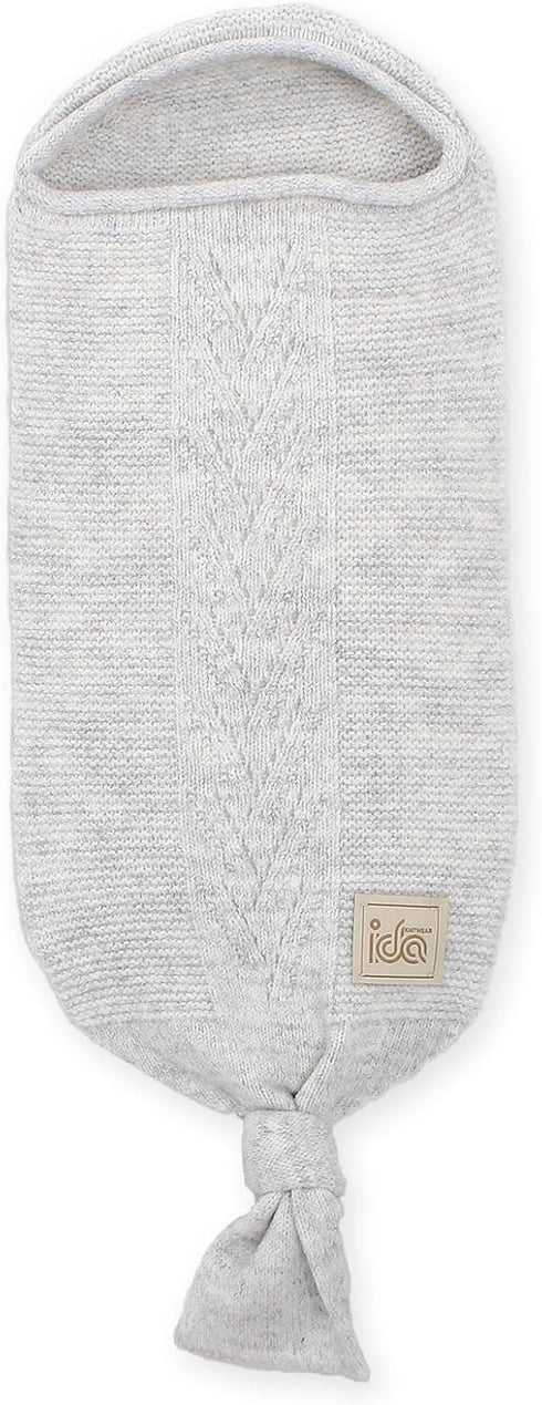 Cocoon Baby Blanket Soft Hattush Yarn Baby Swaddle Sack (Stone)