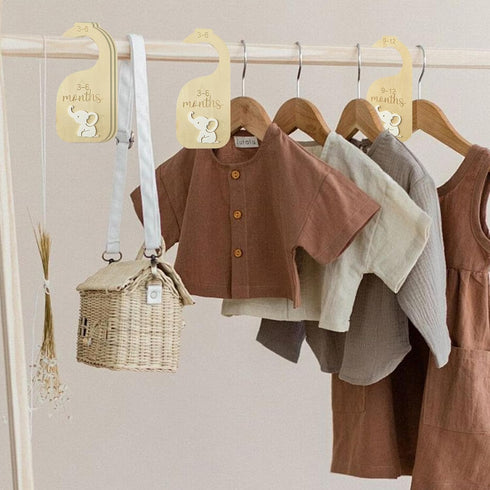 Closet Closet,Nursery 24 Baby Dividers,Baby Clothes Dividers for Decor Storage Hangers Organizer,Sided Organizer