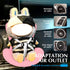 NUJOLI 10-17cm, Car Seat for La bu bu Dolls Car Decoration Chair with Air Vent Clip, Doll Accessories Sofa Seat