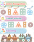 Montessori Toys for 1 2 3 Years Old, Wooden Sorting and Stacking Educational Learning Toy for Kids