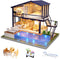 GuDoQi DIY Miniature Dollhouse Kit, Tiny House with Music, 1:24 Scale, Great Gift for Birthday or Christmas