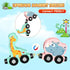 11 Magnetic Wooden Animals Train Set - Montessori Toys for Toddlers - Birthday Gifts for Boys & Girls