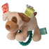 Taggies Soft Baby Rattle, 6-Inches Buddy Dog with Teether Ring