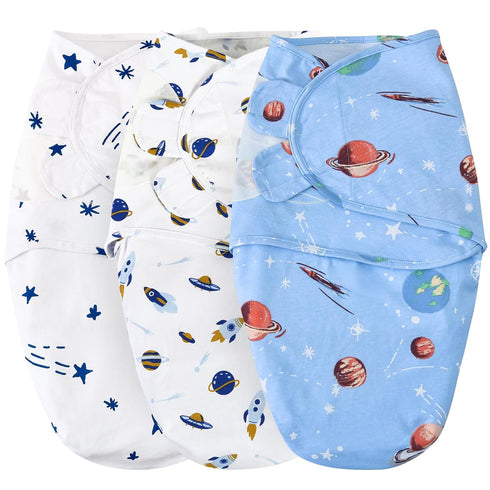 david's kids 100% Cotton 3 Pack Baby Swaddle Wrap for 0-3 Months,