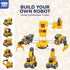 3 4 5 6 7 5 1 5-7 TOY Life Toys for Year Old Boys Construction Vehicles Transform Robots Toys for Kids in Robot Toys