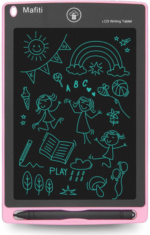 Mafiti 8.5 Inch LCD Writing Tablet - Portable Electronic Doodle Board for Kids - Gifts for Girls - Pink