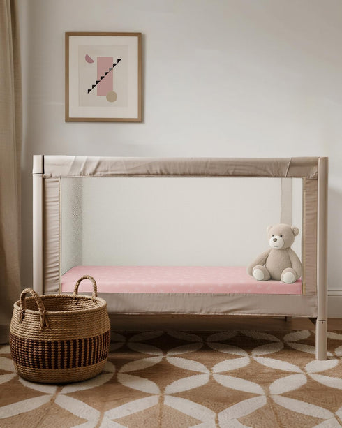 FILLEEP Pack 2-Pack Pack 38" 26" and Play Sheets Fitted, Mini Crib Sheets for N Play Mattress, Stretchy Playpen Sheet