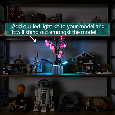 BrickSoul Led Light Kit for Lego 10311 Orchid Building Set, Light Up Legos 10311, Artificial Plant Lego Light Kit - NO
