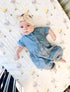 immispace 30% 70% 52" 28" - Ultra Soft Muslin Crib Sheet | Organic Cotton + Rayon | Fit Standard Crib Mattress x |