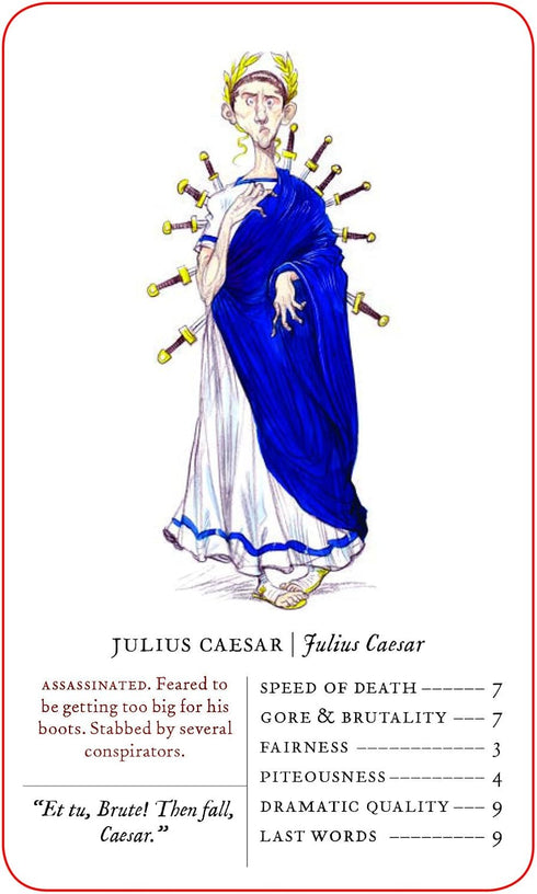 Great Shakespearean Deaths Card Game - Funny Gifts for English Professors