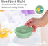12 oz. Set 4 Re-Play Toddler Bowls of - Kids Deep-Walled, Durable & Reusable Snack and Meal Bowls, Dishwasher