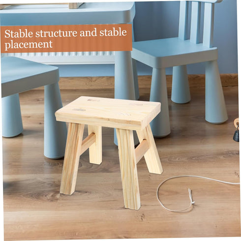 Entry Shoe Change Stool Small Stool for Boys and Girls Adults Non- Footrest for Home Dorm Bathroom Entryway Compact