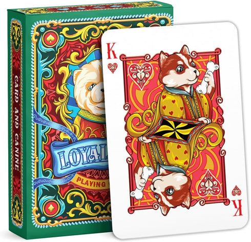Loyal Dog Playing Cards for Adults, Teens, and Family, Royalty Animal Themed Gifts
