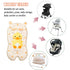 LETTON Baby Seat Pad Liner for Stroller, Universal Breathable Infant Cushion, Ultra-Soft Car Seat Insert