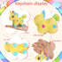 24 Pcs Mini Plush Unicorn Toys Bulk Stuffed DIY Keychain Cotton Unicorn Plush Keychain Small Stuffed Animal for