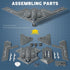 1/200 B-2 (20 Scale Spirit Military Aircraft Toy Quick Build Model USAF Stealth Strategic Heavy Bomber Plastic Building