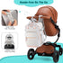 Backpack, Backpack BAGPARKK Diaper Bag Multi function Baby Bag with Portable Changing Pad, Pacifier Holder,Waterproof