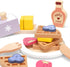 Playset, Playset, Sets 3+ PairPear Wooden Waffle Maker Toy Food Kids Pretend Play Food Kitchen Accessories, Wooden